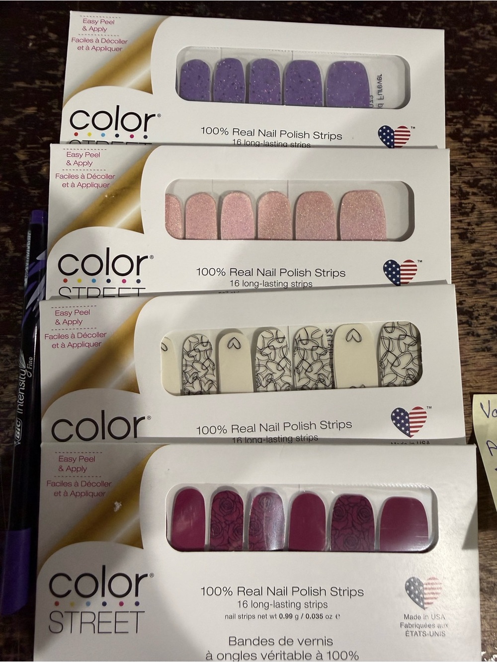 Color Street Valentines nail polish strip bundle (1)